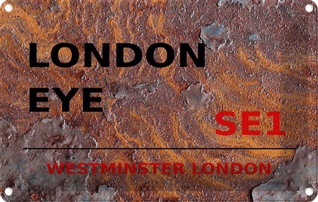 [LA-114361-2030] Blechschild 20x30 cm Westminster London Eye SE1 Abenteuer Reisen England Urlaub