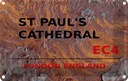 Blechschild 20x30 cm England St Paul´s Cathedral EC4 Abenteuer Reisen Urlaub