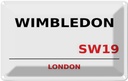 Blechschild 20x30 cm Wimbledon SW19 Abenteuer Reisen England Urlaub