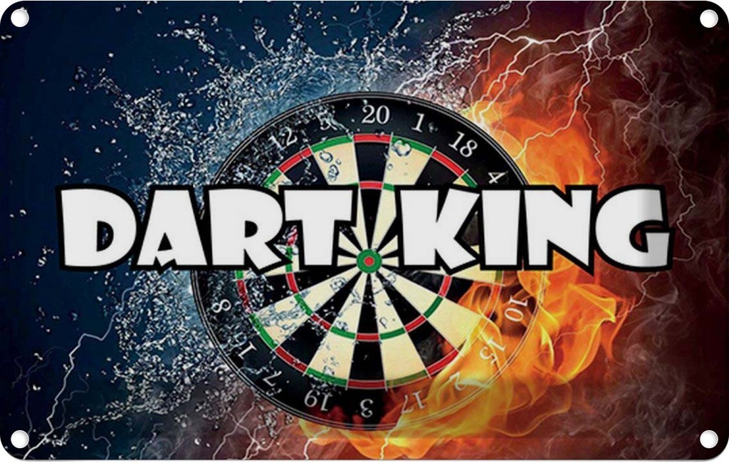 [LA-114488-2030] Blechschild 20x30 cm Darts Dart King Sport Hobby