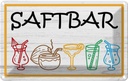 Blechschild 20x30 cm Saftbar Bar Club Alkohol