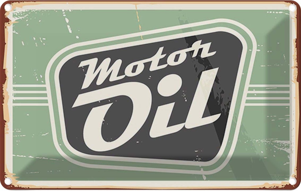 [LA-114600-2030] Blechschild 20x30 cm Motor oil Motoröl Auto Garage Werkstatt