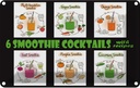 Blechschild 20x30 cm Alkohol 6 smoothie cocktails Essen Trinken Bar Club