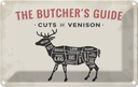 Blechschild 20x30 cm Reh cuts of Venison Metzgerei Dekoration