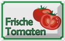 Blechschild 20x30 cm frische Tomaten Hofladen Marktstand Laden Obst Gemüse