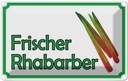 Blechschild 20x30 cm frische Rhabarber Hofladen Marktstand Laden Obst Gemüse