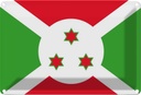 Blechschild 20x30 cm Burundis Burundi Flagge Fahne Wappen