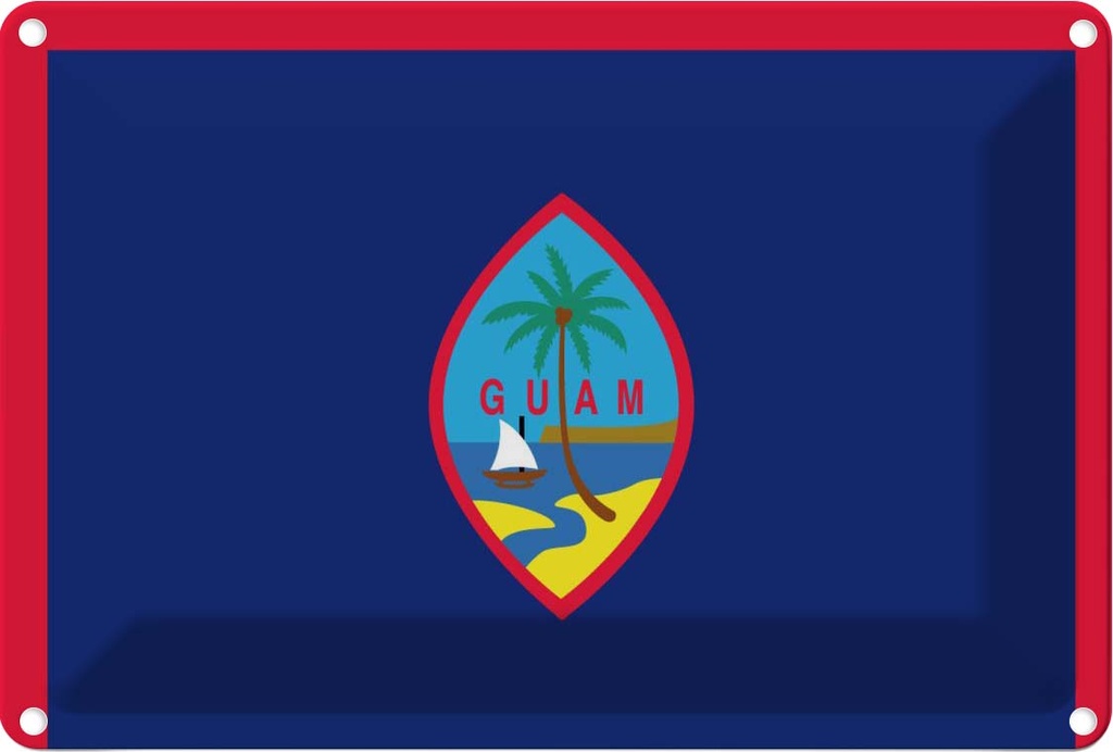 [LA-115360-2030] Blechschild 20x30 cm Guams Guam Flagge Fahne Wappen