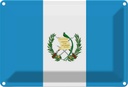 Blechschild 20x30 cm Guatemalas Guatemala Flagge Fahne Wappen