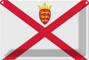 Blechschild 20x30 cm Jerseys Jersey Flagge Fahne Wappen