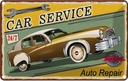 Blechschild 12x18 cm Car Service 24/7 Auto repair Garage Werkstatt