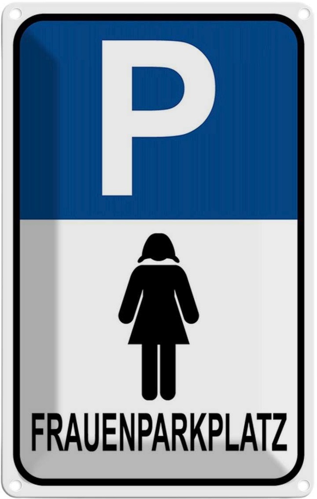 [LA-114903-1812] Blechschild 18x12 cm Frauen Parkplatz Parkplatzschild
