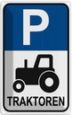 Blechschild 18x12 cm Parkplatz Traktor Parkplatzschild