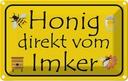 Blechschild 12x18 cm direkt vom Imker Dekoration