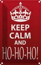 Blechschild 18x12 cm Keep Calm and Ho Christmas Yoga