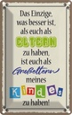 Blechschild 18x12 cm Eltern Großeltern Kinder Familie Freunde
