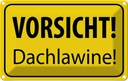 Blechschild 12x18 cm Vorsicht Dachlawine Warn Warnschild Hinweisschild Sicherheit