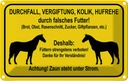 Blechschild 12x18 cm füttern strengstens verboten Warnschild Hinweisschild Sicherheit Vorsicht