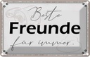 Blechschild 12x18 cm beste Freunde für immer Familie