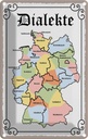 Blechschild 18x12 cm Dialekte Karte Bundesländer Deutschland