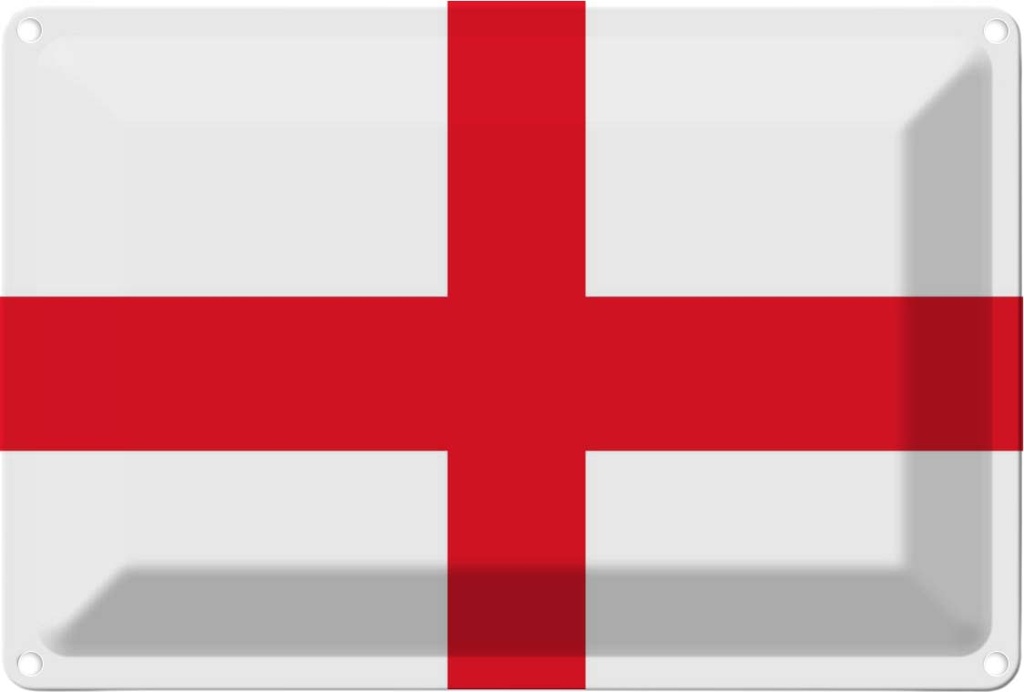 [LA-115340-1812] Blechschild 12x18 cm Englands England Flagge Fahne Wappen