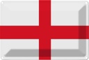 Blechschild 12x18 cm Englands England Flagge Fahne Wappen