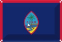 Blechschild 12x18 cm Guams Guam Flagge Fahne Wappen