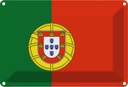 Blechschild 12x18 cm Portugals Portugal Wappen Flagge Abenteuer Reisen Straße Stadt Urlaub Fahne