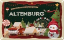 Blechschild 12x18 cm Weihnachten ALTENBURG