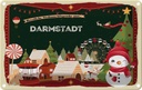 Blechschild 12x18 cm Weihnachten DARMSTADT