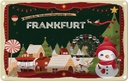 Blechschild 12x18 cm Weihnachten FRANKFURT