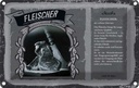 Blechschild 12x18 cm Fleischer Beruf Arbeit
