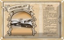 Blechschild 12x18 cm Journalist Beruf Arbeit