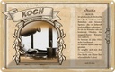 Blechschild 12x18 cm Koch Beruf Arbeit