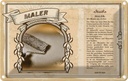 Blechschild 12x18 cm Maler Meister Beruf Arbeit