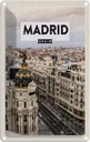 Blechschild 18x12 cm Reise Madrid Häuser Architektur Spanien Reiseziel Bildmotiv Reisemotiv Abenteuer Reisen Urlaub