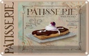 Blechschild 12x18 cm Patisserie Paris eclair Kuchen