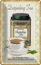Blechschild 18x12 cm Tee Darjeeling Tea champagne of teas