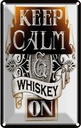 Blechschild 18x12 cm Keep Calm Whiskey on
