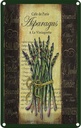 Blechschild 18x12 cm Cafe de Paris Asparagus Spargel