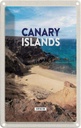 Blechschild 18x12 cm Sretro Canary Reisen Urlaub Islands Berge Meer Sand child Bildmotiv Reisemotiv Abenteuer