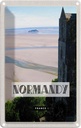 Blechschild 18x12 cm Normandie France Meer Sand Poster Bildmotiv Reisemotiv Abenteuer Reisen Urlaub