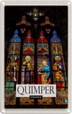 Blechschild 18x12 cm Quimper Saint Corentin Kathedrale Bildmotiv Reisemotiv Abenteuer Reisen Urlaub