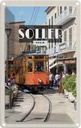 Blechschild 18x12 cm Soller Spain Schmalspur-Holzzug Bildmotiv Reisemotiv Abenteuer Reisen Urlaub