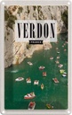 Blechschild 18x12 cm Verdon France Verdonschlucht Meer Bildmotiv Reisemotiv Abenteuer Reisen Urlaub