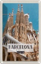 Blechschild 18x12 cm Retro Barcelona Reiseziel Geschenk Bildmotiv Reisemotiv Abenteuer Reisen Urlaub