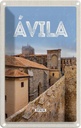 Blechschild 18x12 cm Avila Spain Mittelalter Stadtmauer Bildmotiv Reisemotiv Abenteuer Reisen Urlaub