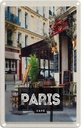 Blechschild 18x12 cm Paris Cafe Reiseziel Poster Geschenk Bildmotiv Reisemotiv Abenteuer Reisen Urlaub