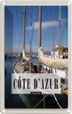 Blechschild 18x12 cm Cote d'azur Francesort Meer Bildmotiv Reisemotiv Abenteuer Reisen Urlaub