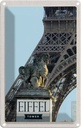 Blechschild 18x12 cm Eiffel Tower Paris Reiseziel Tourismus Bildmotiv Reisemotiv Abenteuer Reisen Urlaub